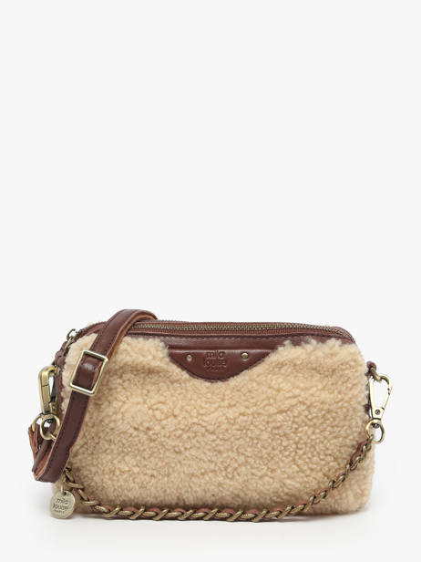 Cross Body Tas Vintage Leder Mila louise Violet vintage 23673XTC